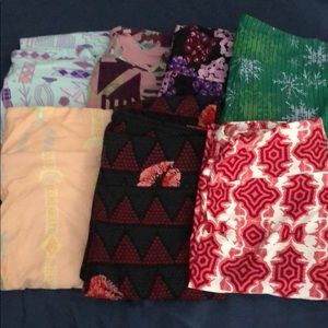 Lularoe leggings all OS 7 pairs